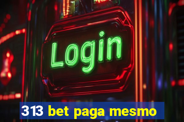 313 bet paga mesmo